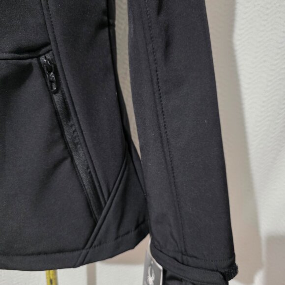 NWT Spyder Black Zip Jacket Hood, Water & Wind Resistent Termoweb Thumb Hole S/P - Picture 5 of 16